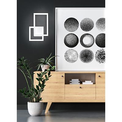APPLIQUE IN ALLUMINIO COLORE BIANCO